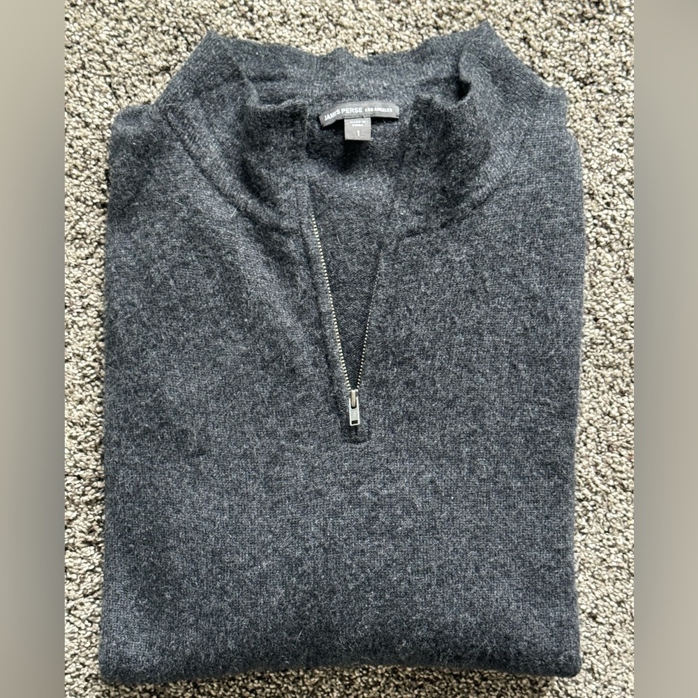 DESIGNER JAMES PERSE 100% Cashmere Sweater size 1/Small